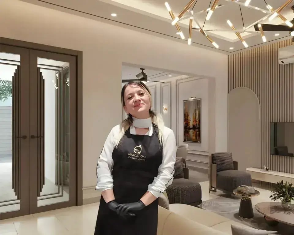 Intervenante Majordom dans un salon — service de ménage à Bordeaux